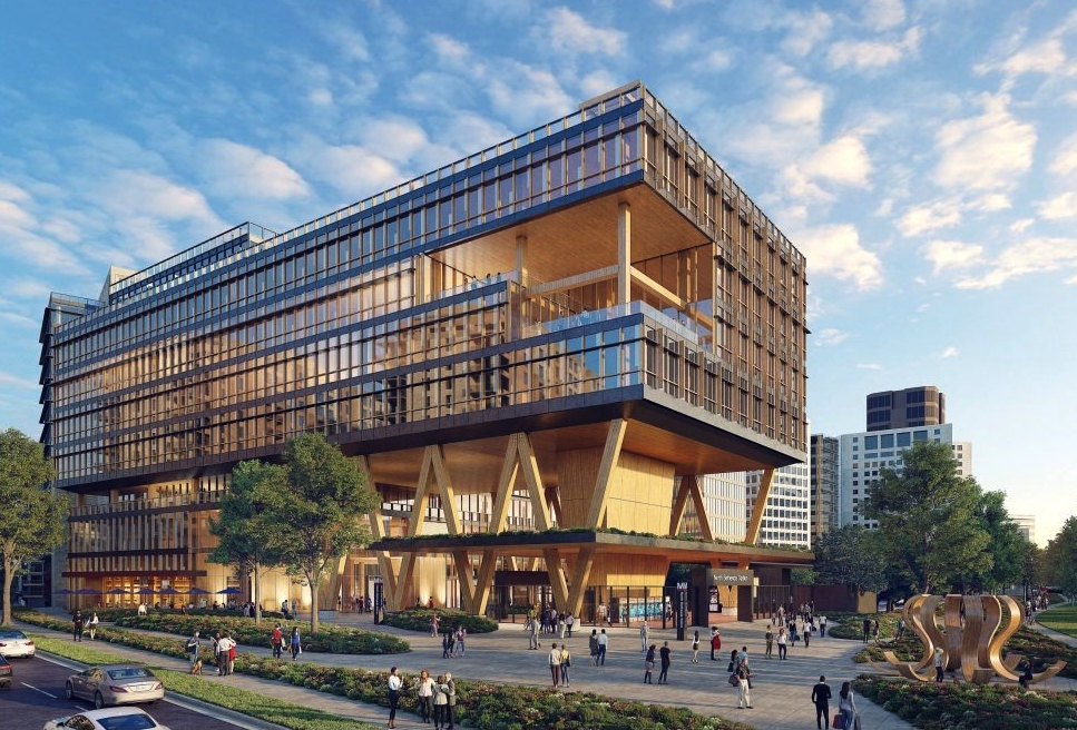 Conceptural Drawing of new Institute for Health Computing building